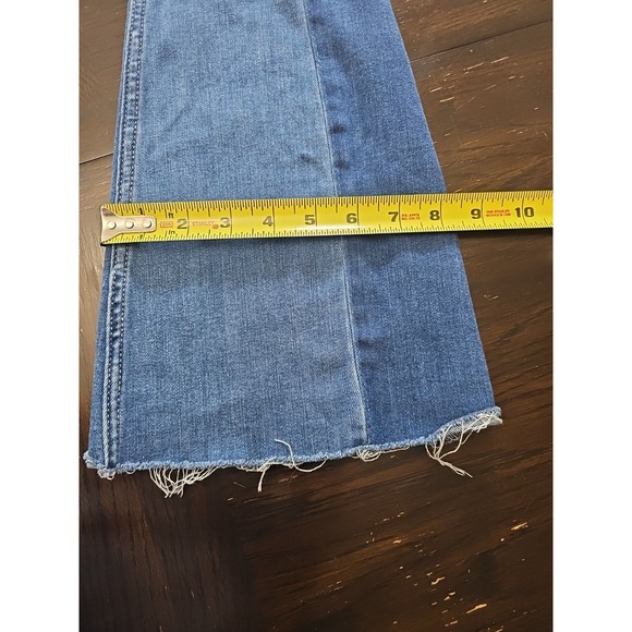 HOLLISTER HIGH-RISE‎ MEDIUM WASH PATCHWORK VINTAGE FLARE JEANS Size 00 - Picture 12 of 12